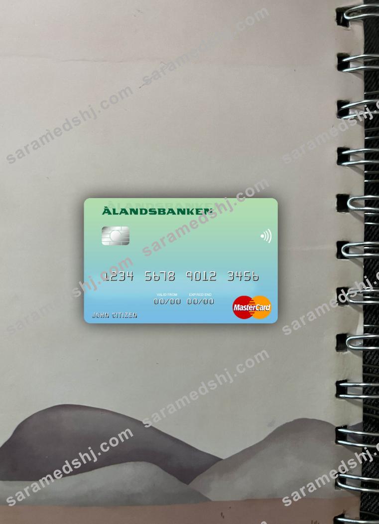 Finland Bank of Aland mastercard photolook front